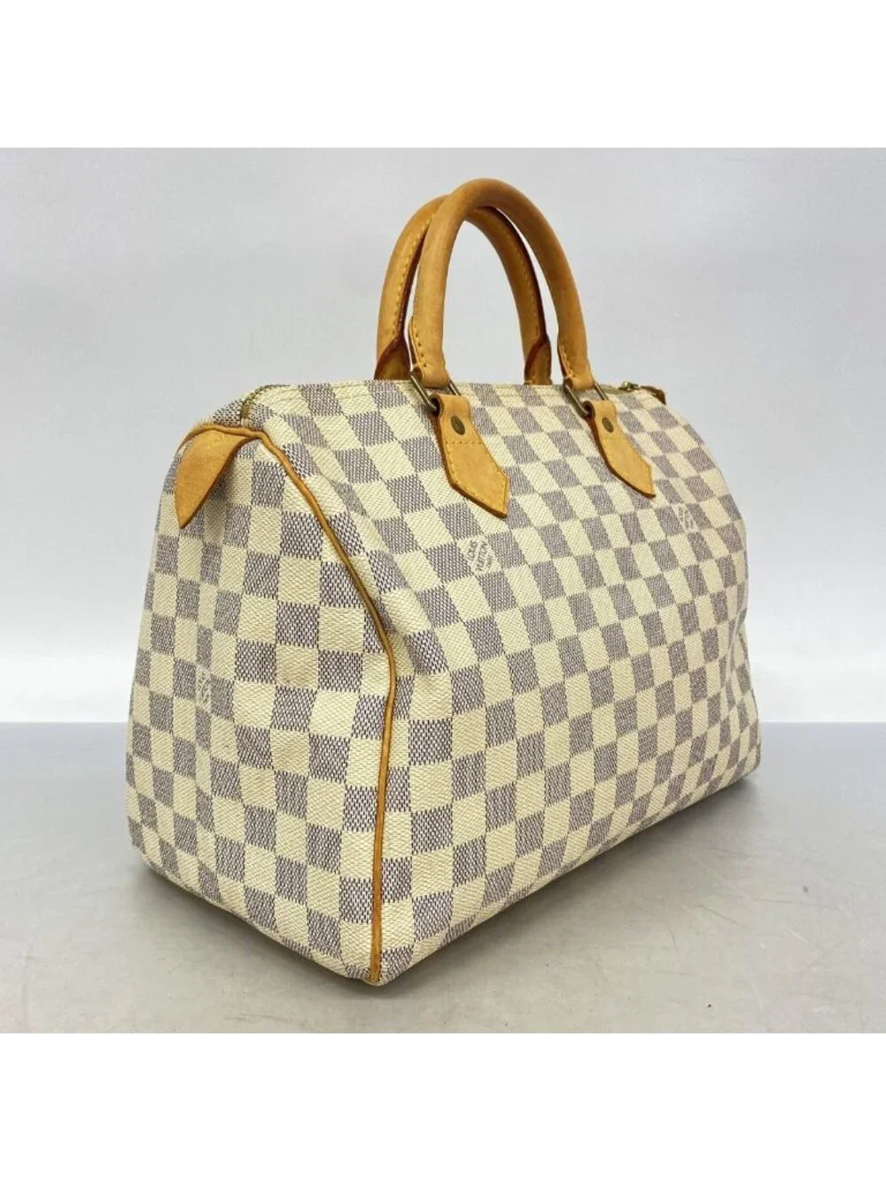 Louis Vuitton Handbag Damier Azur Speedy 30 White
